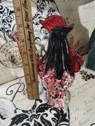 Decor Lot Art Glass ROOSTERs Papier Mache Plates Placemats