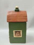 Pickers LOT: Farm Barns 5 Canisters Set + Salt Pepper