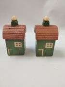 Pickers LOT: Farm Barns 5 Canisters Set + Salt Pepper