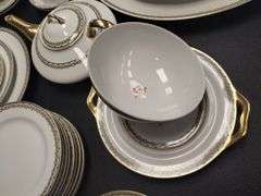 Limoges France China Dishes Set God Greek Key Trim