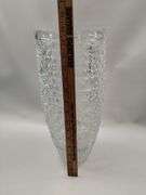 3 Hand Cut Lead Crystal American Brilliant Cut 15" Vase Lidded Humidor Bowl