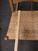 Antique Sewing Rocker Cane Seat 14-15in Seat Height Ladder back