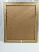 Wall Art Rose Jaune Gold Tone Frame