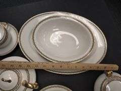 Limoges France China Dishes Set God Greek Key Trim