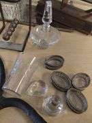 Pickers LOT: Vintage Prints Miniature Shelves Hardware & More