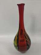 14" Decor Vase Art Glass Hand Blown Pulled Pier 1
