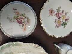 LOT Antique European Serving Bowls Hand Painted Bavaria Germany