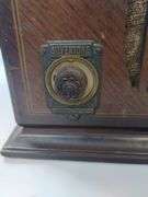 Silvertone 57D 1705 Vacuum Tube Radio Wood Case Short Wave 1930s Hums Glows