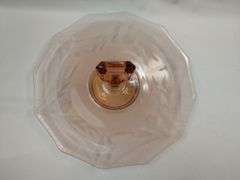 Vintage Pink Depression Glass & Marigold Footed Bowl LOT