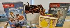 Pickers LOT: Vintage Toys FP Record Player Barbie Chemistry Sets & More