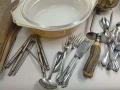Pickers LOT: Vintage Kitchen Copper Kettle Utensils