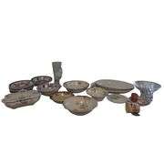 Pickers LOT: Dishes Pressed Glass Antique Vintage Reseller *Some Damaged