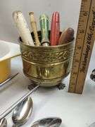 Pickers LOT: Vintage Kitchen Copper Kettle Utensils