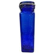 Casadis Milano Cobalt Blue Glass Spaghetti Canister *Chip