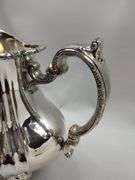 Towle Silverplated Ice Water Pitcher + Mosaic 16" Vase Glass Hand Made
