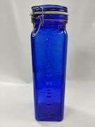 Casadis Milano Cobalt Blue Glass Spaghetti Canister *Chip