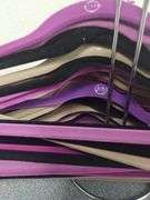 LOT of Velvet Clothing Hangers Hot Rollers Joy Garment Bag