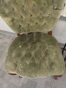 Vintage Decor BoHo Style Velvet Tufted Button + Mosaic Table Mirror