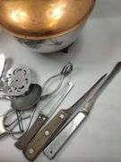 Pickers LOT: Vintage Kitchen Copper Kettle Utensils