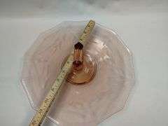 Vintage Pink Depression Glass & Marigold Footed Bowl LOT