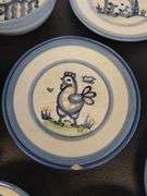Hadley Pottery Country Scene Misc LOT Bowls Plates Cup *1 Chip