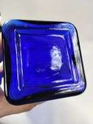 Casadis Milano Cobalt Blue Glass Spaghetti Canister *Chip