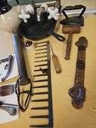 Pickers LOT: Vintage Cast Iron Stoneware & Antique Car Handles