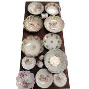 LOT Antique European Serving Bowls Hand Painted Bavaria Germany