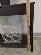 Furniture Plant Stand Wine Table Hidden Storage +Rack Plant