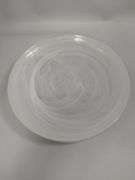 Dish Set Murano Swirl White Dinner Plates Bowls 4 3-Pc Settings Crate & Barrel