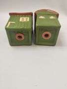 Pickers LOT: Farm Barns 5 Canisters Set + Salt Pepper