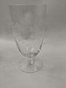 LOT Vintage Glass Flutes Stems Wine Glasses Plates Goblets