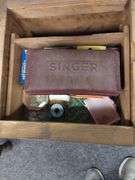 Vintage Martha Washington Style Sewing Cabinet 3 Drawers + Vintage Notions