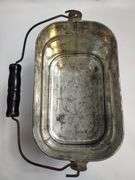 Steel Railroad or Miner Worker Lunch Box Lid Insert