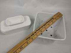 Williams Sonoma Crate & Barrel Sweese Pie Butter Safe Kitchen Lot