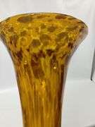 Decor Art Glass 30" Vase Trumpet Floor Vase Leopard Pattern