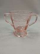 Vintage Pink Depression Glass & Marigold Footed Bowl LOT