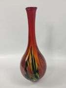14" Decor Vase Art Glass Hand Blown Pulled Pier 1