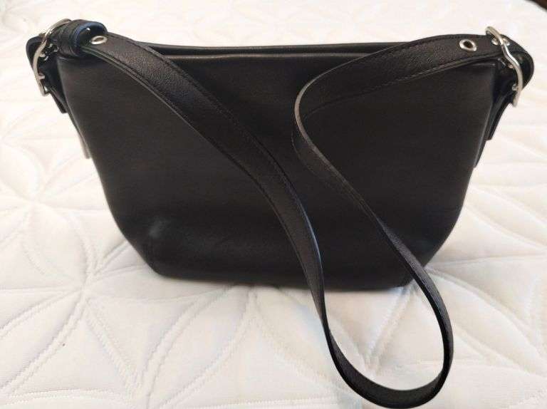 Coach Purse Small Black 5"x7" Leather