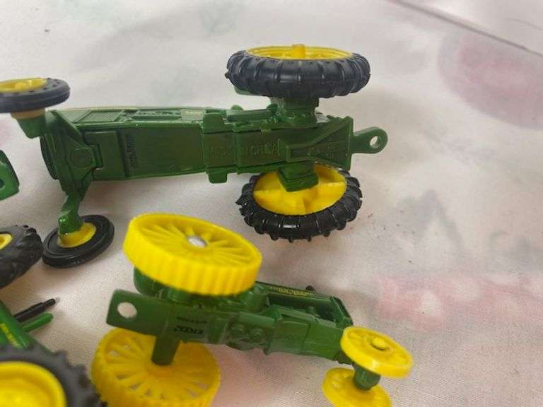 LOT 4 Small John Deere Tractors Decorative