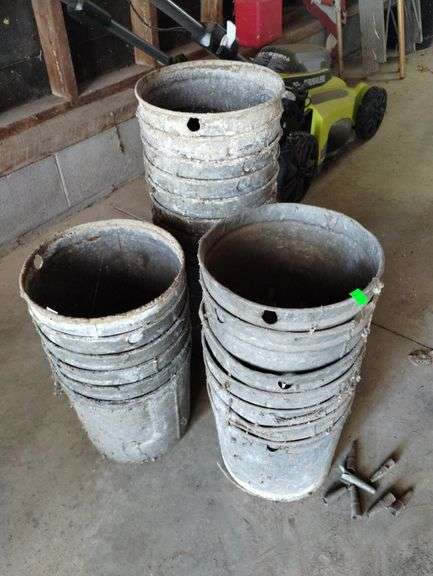 LOT Maple Syrup Tap Buckets + Metal Spigots Tree Sap Collection