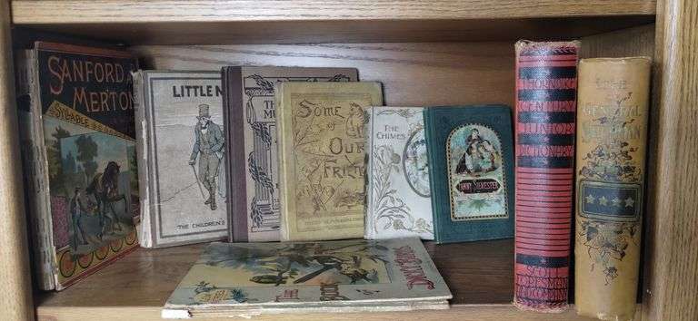 Antique Books 1891 Gen Sherman Childrens School Dictionary