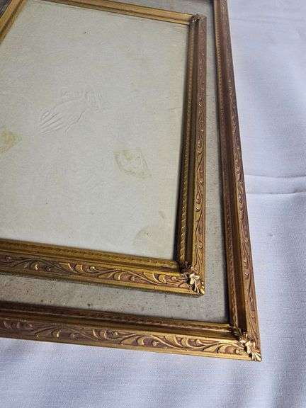Vintage Gold Metal Photo Frames Ornate