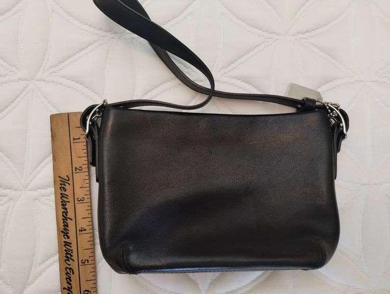 Coach Purse Small Black 5"x7" Leather