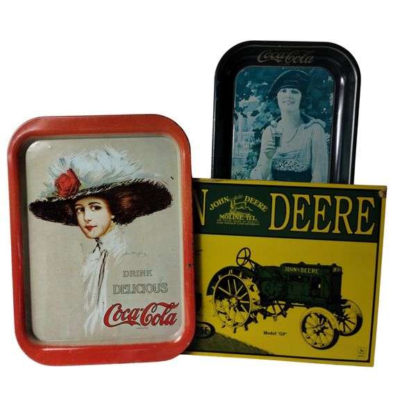 Tin Coke Cola John Deere