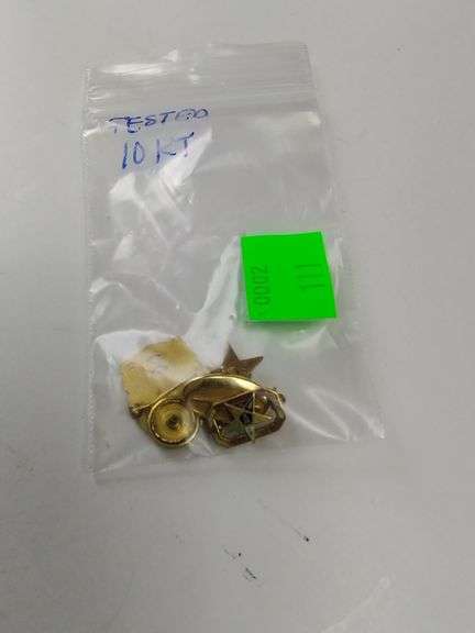 Gold Jewelry Pin LOT Tested 10K Marked 5.5g