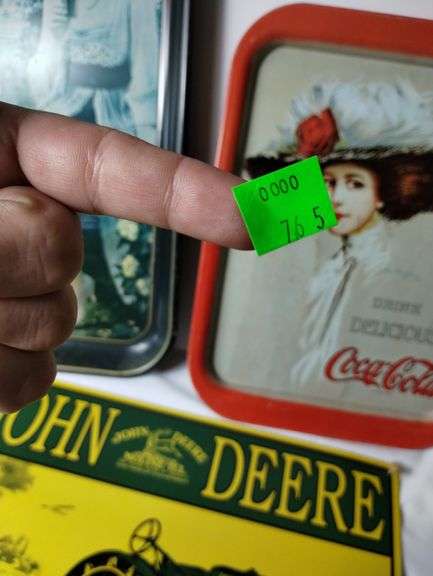 Tin Coke Cola John Deere