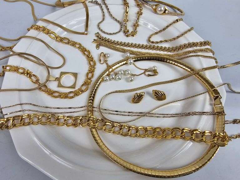 Vintage Jewelry Napier Earrings Gold Necklaces Bracelets