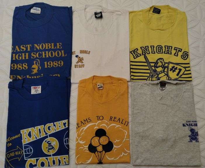 Vintage East Noble High School 1980s T Shirts