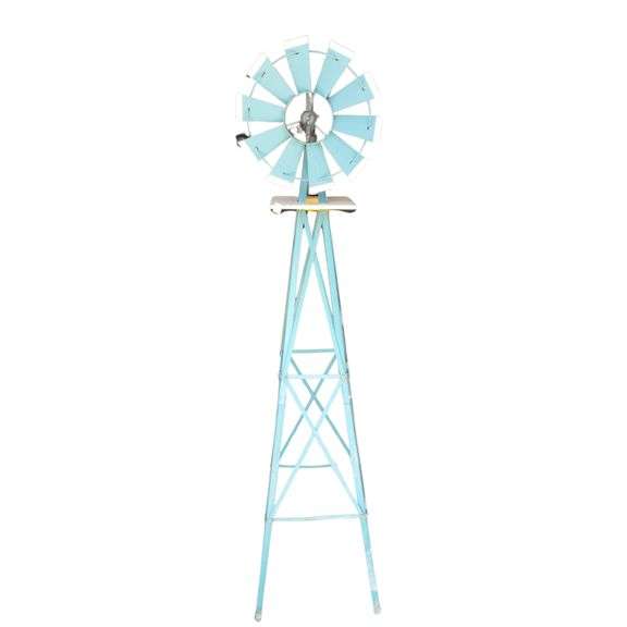 John Deere Windmill Yard Decor Metal Approx. 50" Tall